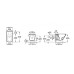 Комплект структура за вграждане 4 в 1 The Gap Rimless, ROCA